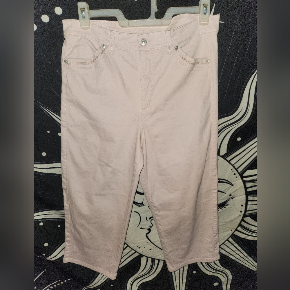 Gloria Vanderbilt Light Pink Straight-Leg Jeans